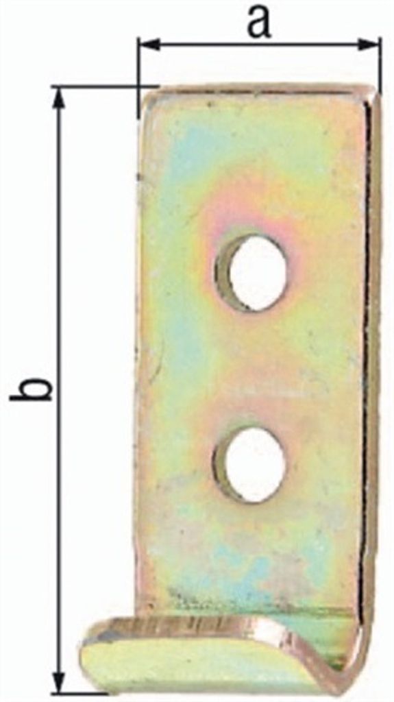 ALBERTS Schließhaken für Kistenverschlüsse, gerade, disp., BxL 25x34 mm