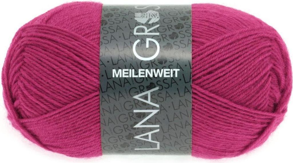 Lana Grossa MEILENWEIT 50 g UNI 4-fach Sockenwolle mit 80 % Produktbild 