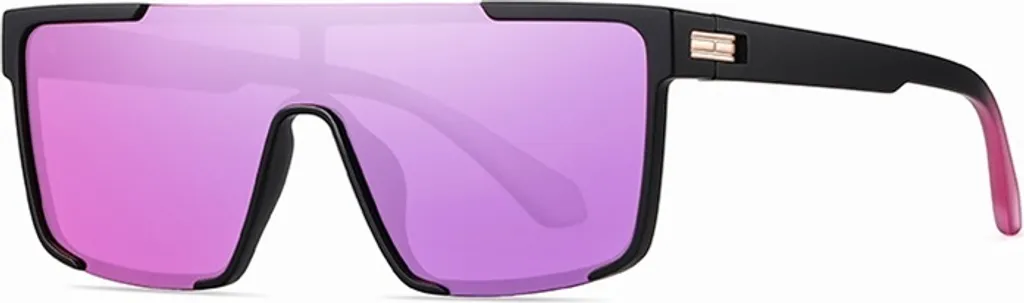 Lunettes de soleil polarisées semi-cerclées VeyRey Eltuk violettes HD