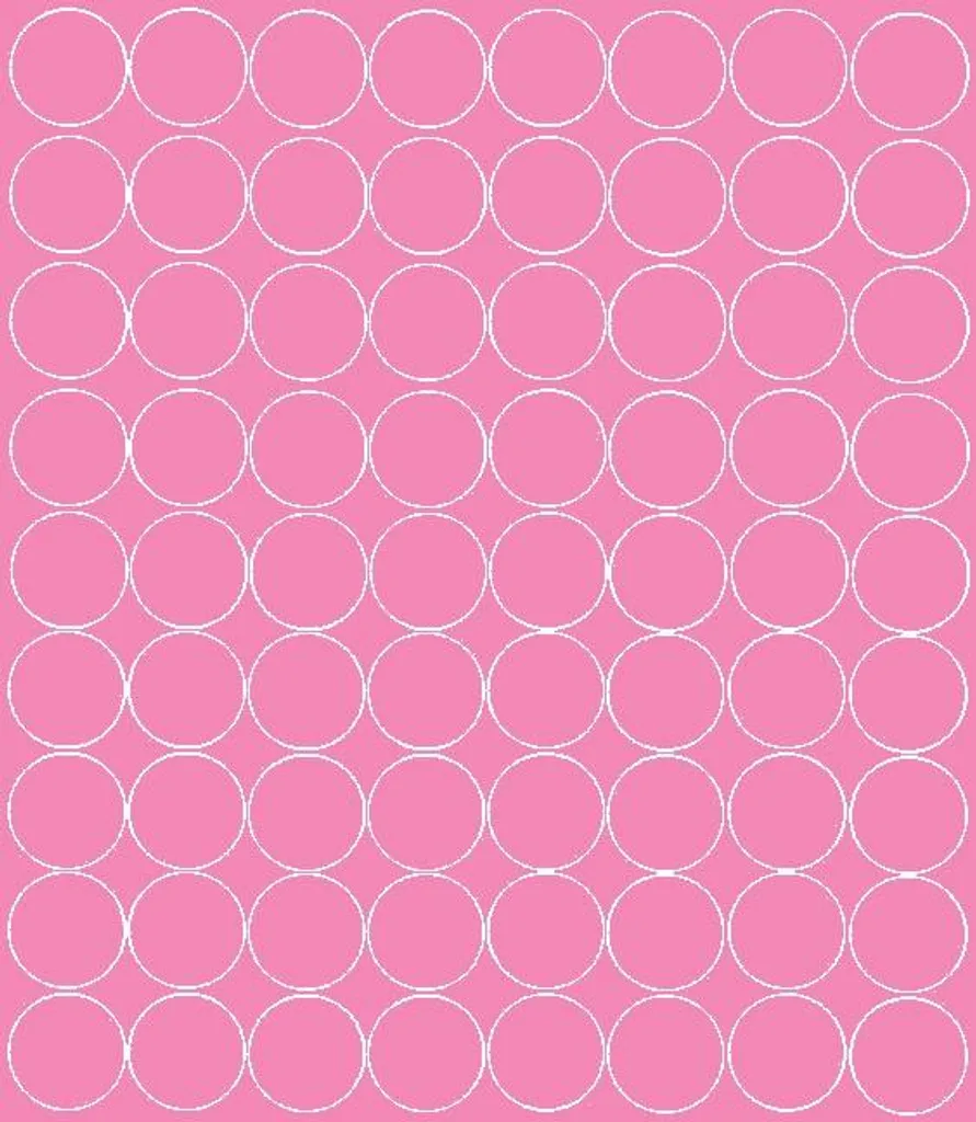 Autocollants ronds 5 cm rose pour cacher les défauts d'emballage