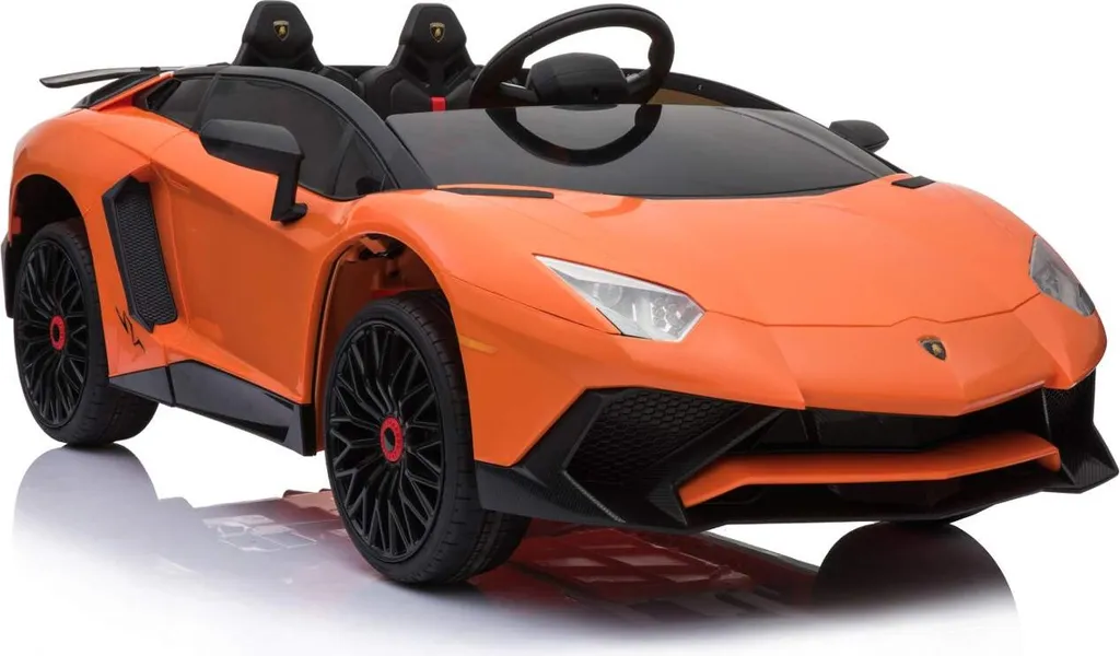 Voiture à Batterie pour Enfant Lamborghini Orange Idéale pour le Jardin