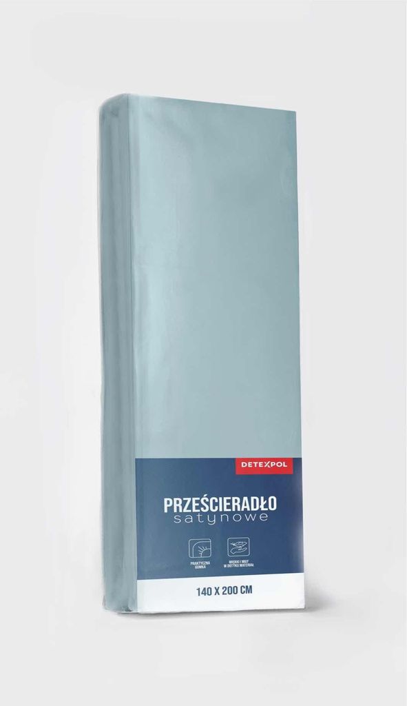 Satin Spannbettlaken 90x200 Mikrofaser Mint