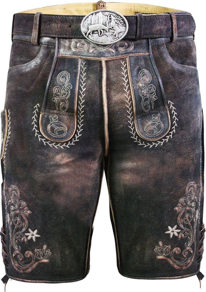 Edelnice Kurze Wildbock Lederhose Alex 54