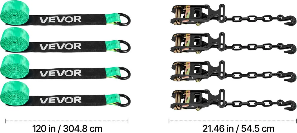 Sangle de Transport pour Remorque et Moto Kit de Fixation Roue 3m - 8