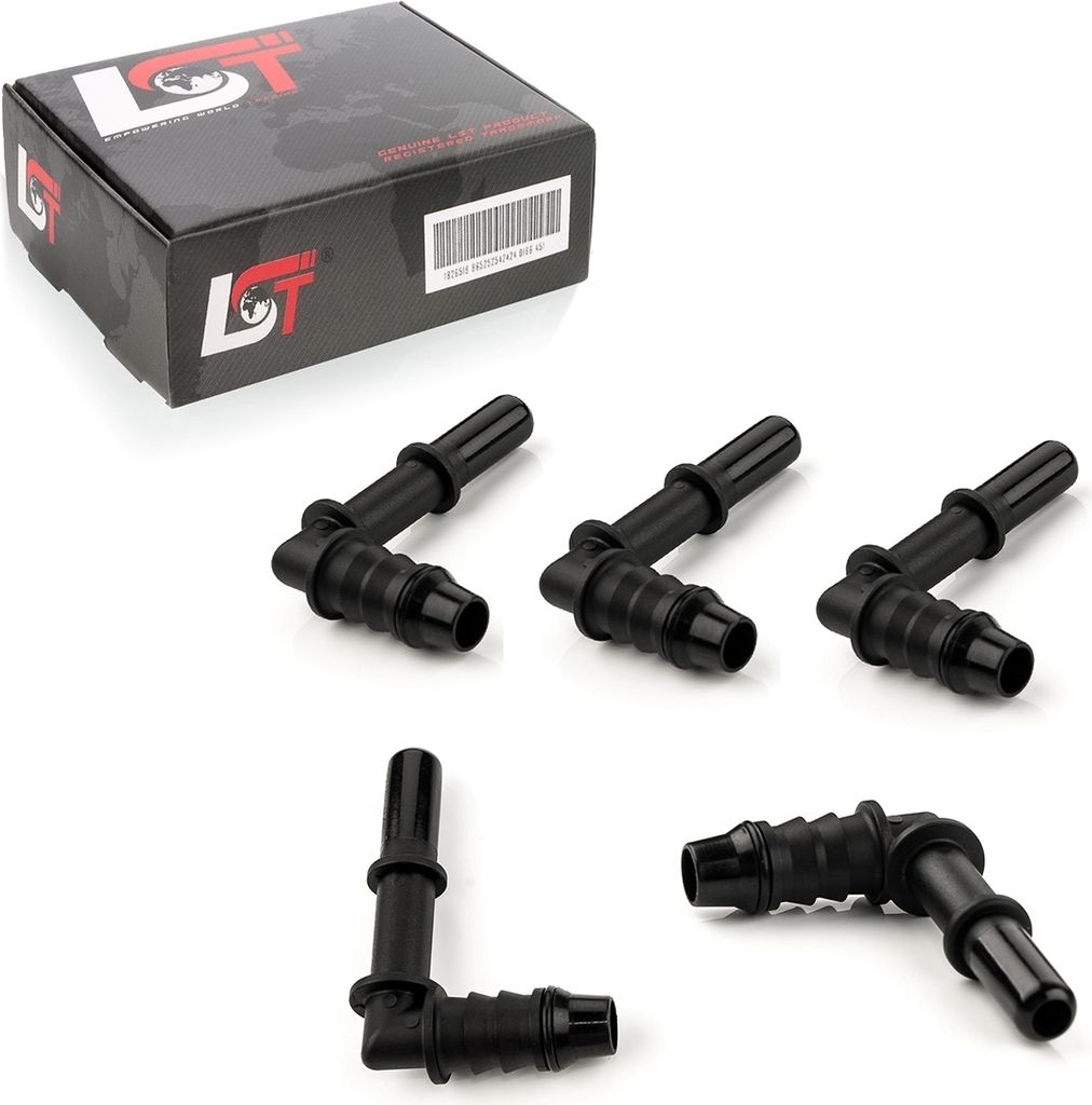 5x Gegenstück Schnellverschluss 90° Kraftstoffleitung 7,89x8 für OPEL VOLVO SAAB