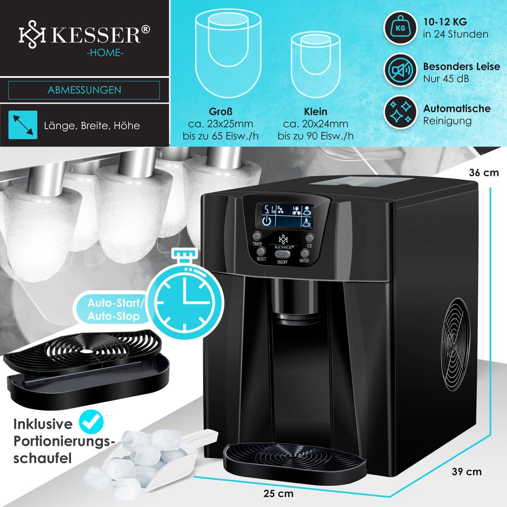 KESSER® Eiswürfelbereiter | Eiswürfelmaschine Edelstahl | Produktbild 7