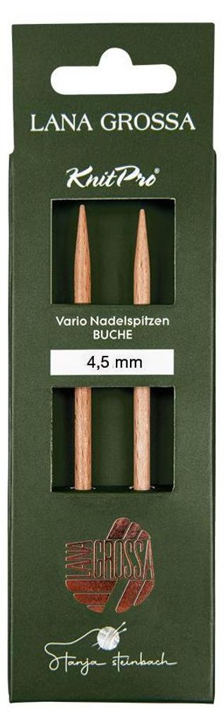 Lana Grossa Knit Pro Nadelspitzen VARIO LANG Buche Tanja Steinbach Edition, Durchmesser:Ø 4.5 mm