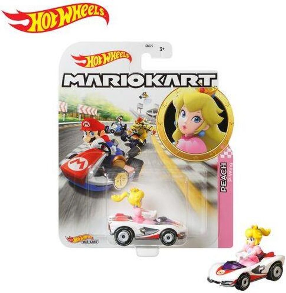 HOT WHEELS GJH58 Hot Wheels Mario Kart Replica 1:64 Die-Cast Princess Peach P-Wing