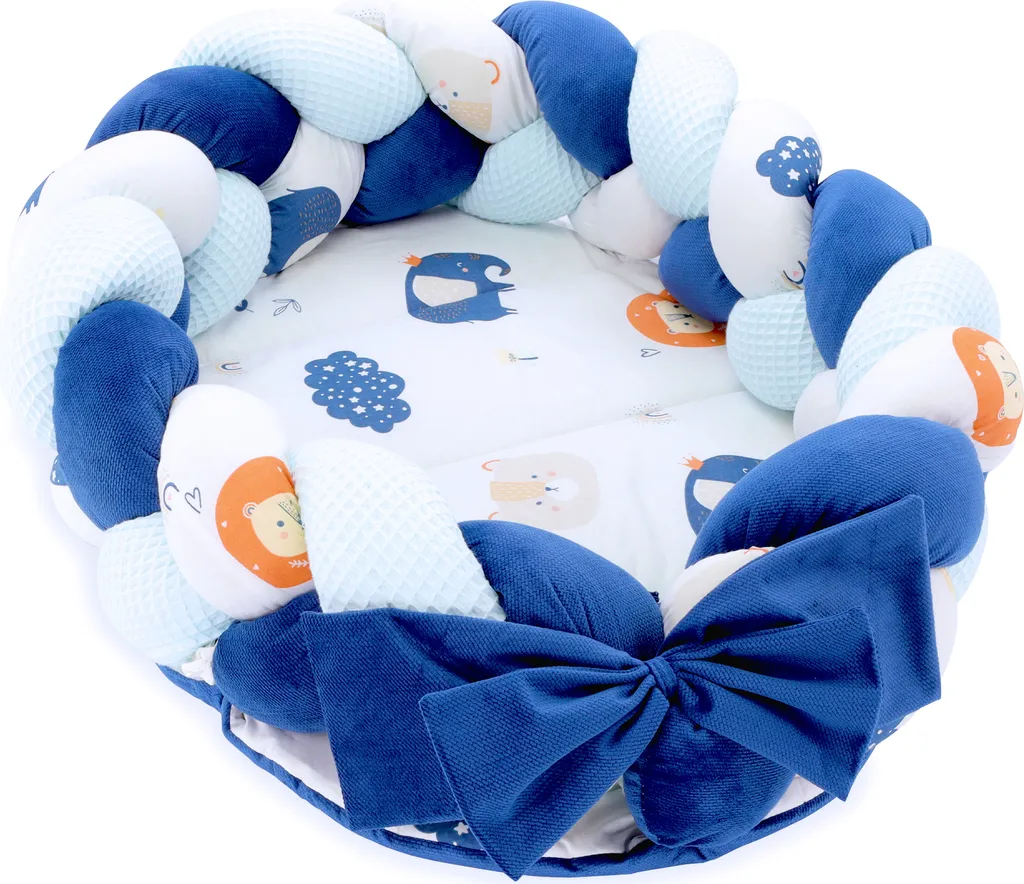 Cocon de sommeil bébé arc-en-ciel - Nid velours pour cododo sécurisé