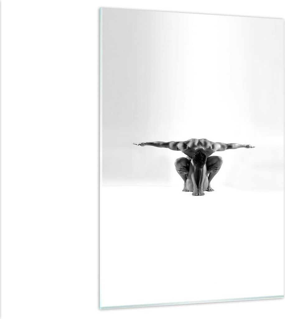 Bilder auf glas - Einteilig - Modell Körper Muskeln Tätowierung - 80x120cm - Glasbilder - Wandbilder - Bilder - Wanddekoration aus Glas - Glas Bi...
