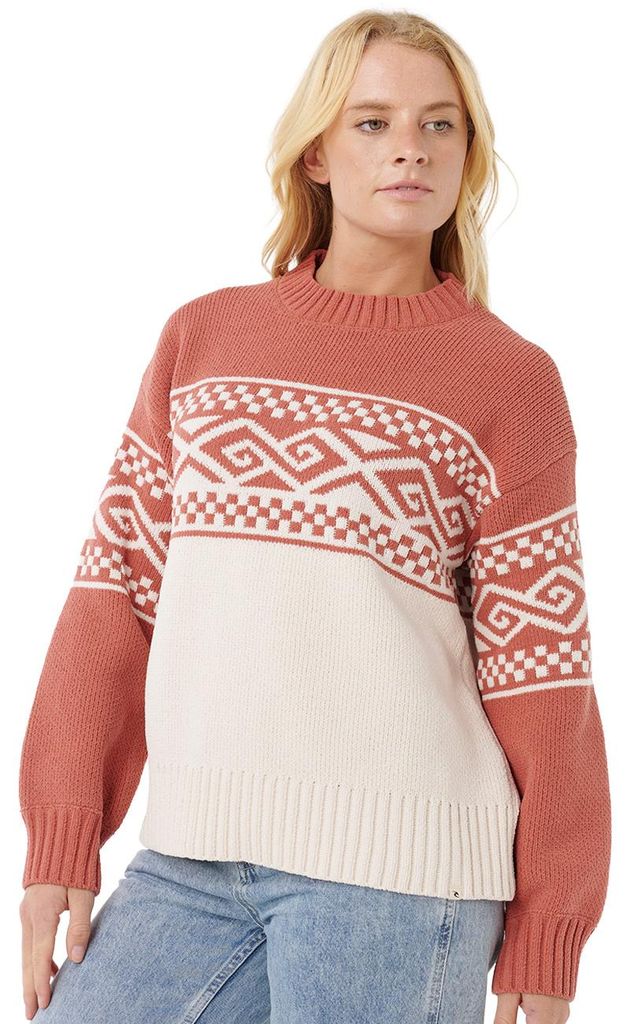 Rip Curl Damen Strickpullover Cosmic Kiss Sweater, Größe:S, Farben:brick