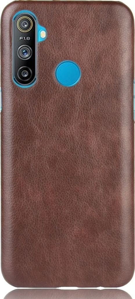 Mobigear Excellent Realme C3 Hülle Hardcase Backcover - Braun