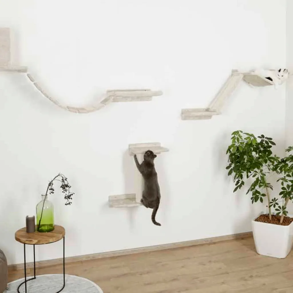 Parcours mural pour chat Kerbl Mount Everest - Arbre à chat mural bois - 2