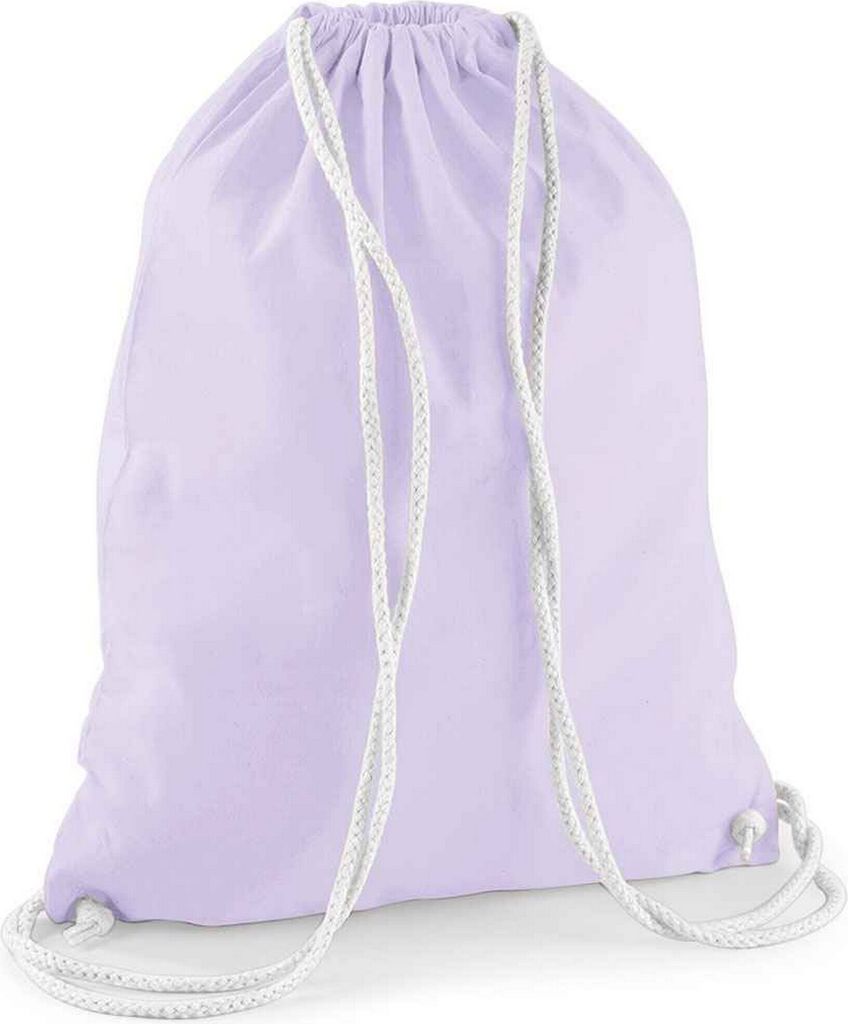 Westford Mill - Turnbeutel, Baumwolle PC5783 (Einheitsgröße) (Lavendel/Weiß)