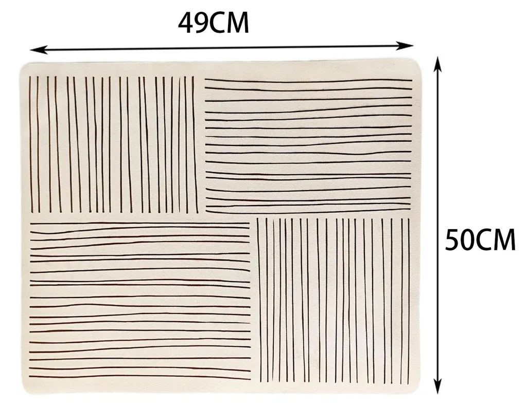 Tapis de cuisine anti-graisse crème - Ultra absorbant et séchage rapide - 2