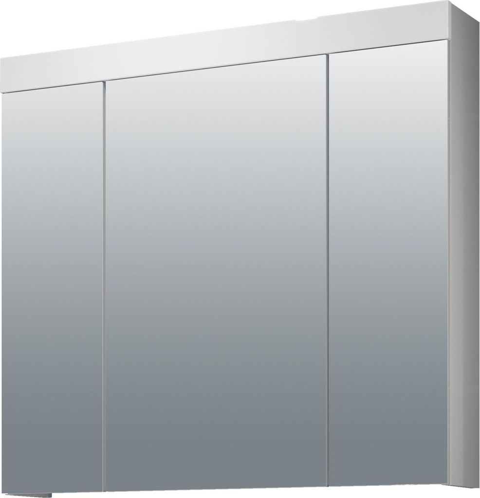 Devon Armoire de toilette murale avec miroir, 3 portes, Image du produit 