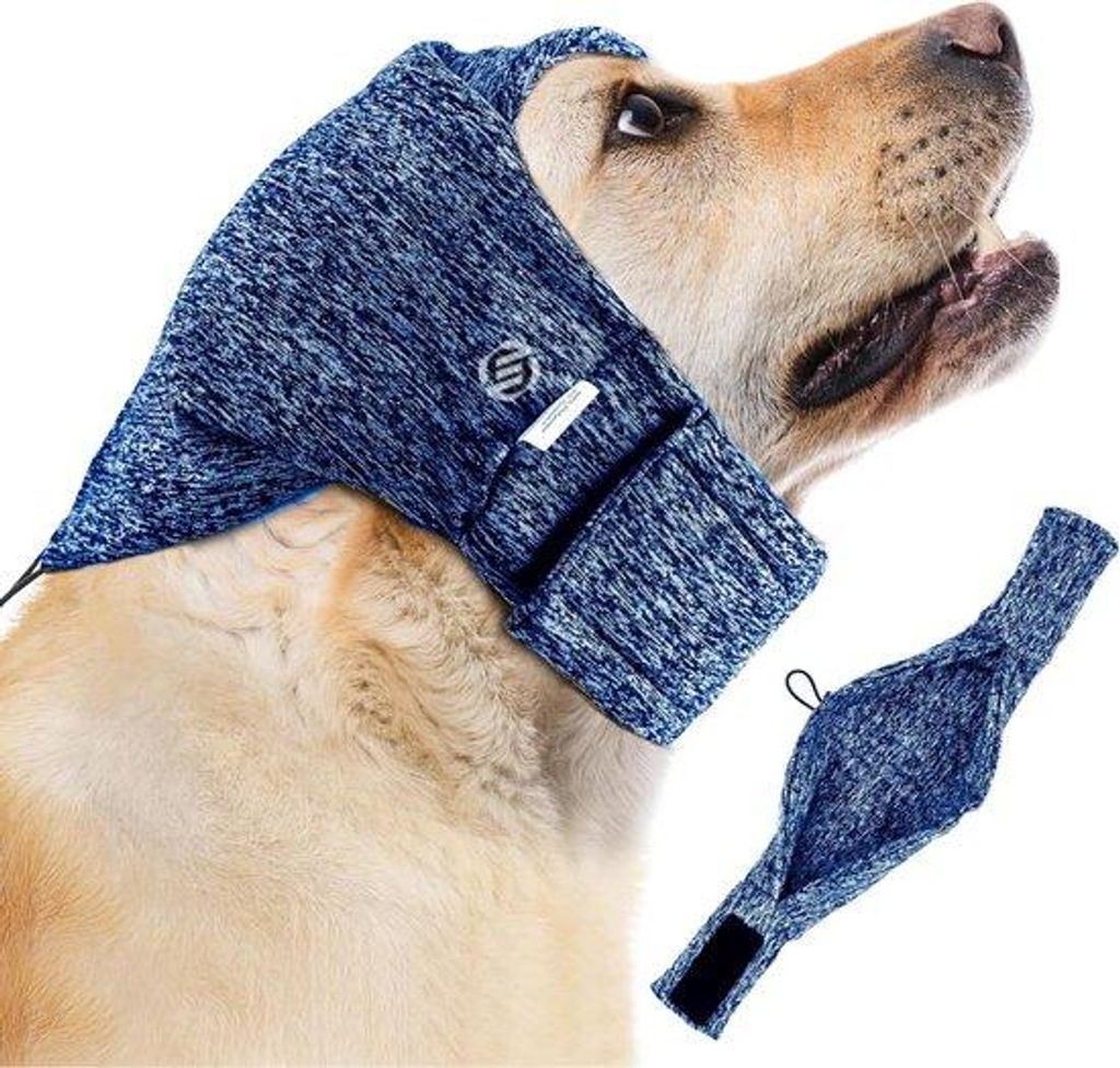 Hundeschutz - Hundesicherheit - Hundeschutzweste - Komfortabel - Haltbar - Geeignet für Alt und Neu - Ohrschutz für Hunde - Soft - Gelb