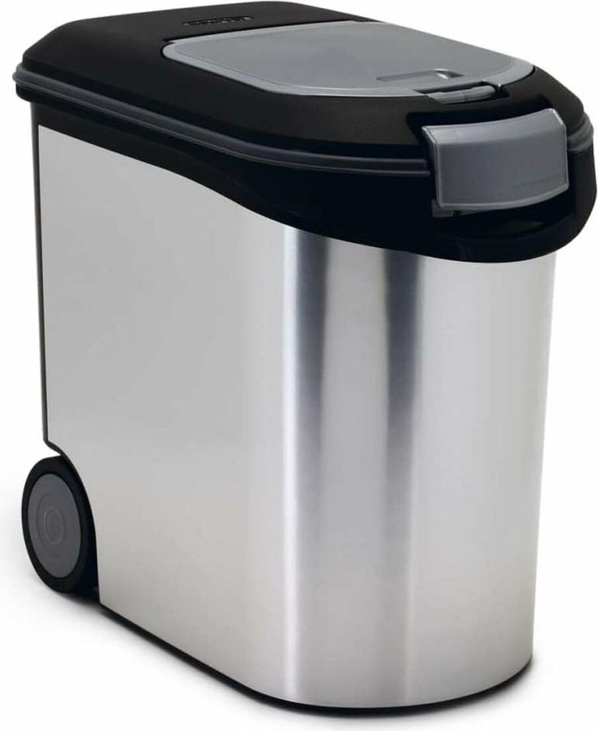 Hundefutter-Behälter aus Metall Curver Silberfarben Polypropylen 35 L 12 kg