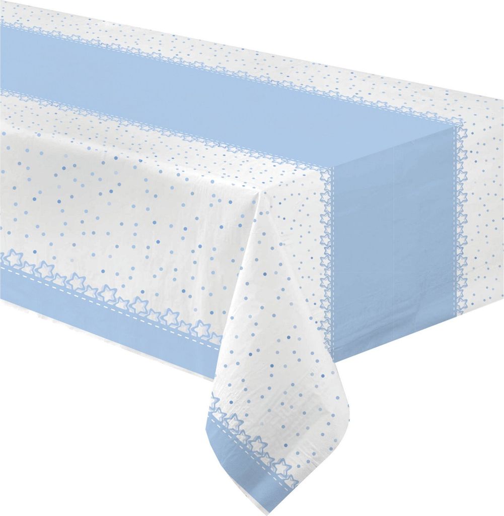 Tischdecke Tischdekoration Partydeko blau 120 x 180 cm -