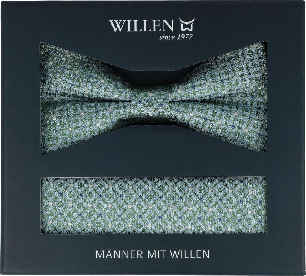 Herren Fliege und Einstecktuch Set, Farbe Blau, für Hochzeiten und andere festliche Anlässe