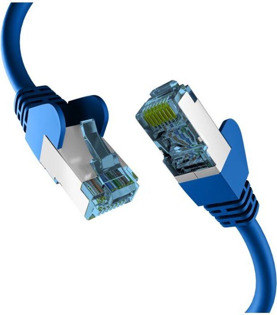 EFB RJ45 PATCHKABEL mit CAT7 ROHKABEL BLAU 1m