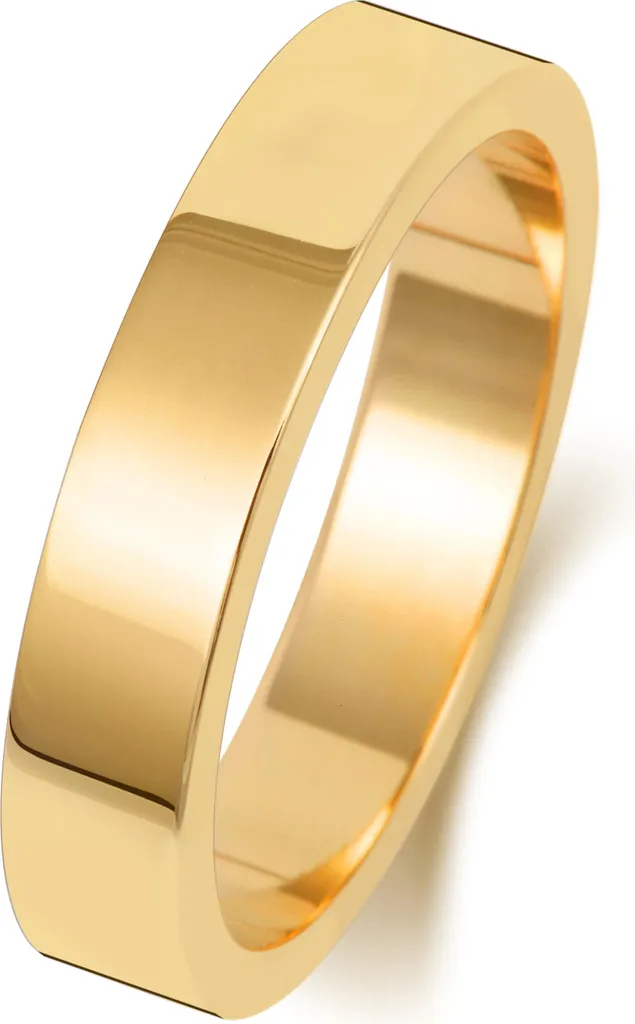 Alliance Homme Femme 4mm Plat Or 375/1000 Taille 51 TRS188409KYRSL