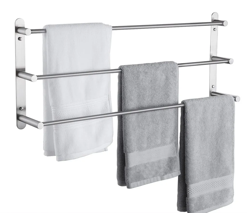 Porte-serviettes 3 barres en acier SUS 304 brossé BTH202S75-2 KES