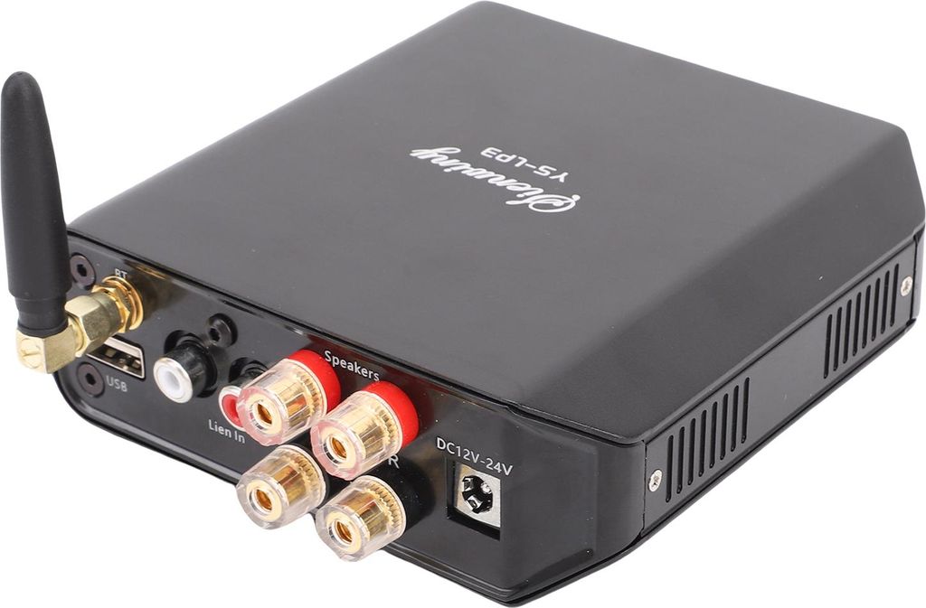 BT 5.4-Verstärker 2.0-Kanal-HiFi-Verstärkertechnologie BT/AUX/U-Platteneingang Wege Integrierter Home Audio-Stereo-Receiver für den Außenbereic...