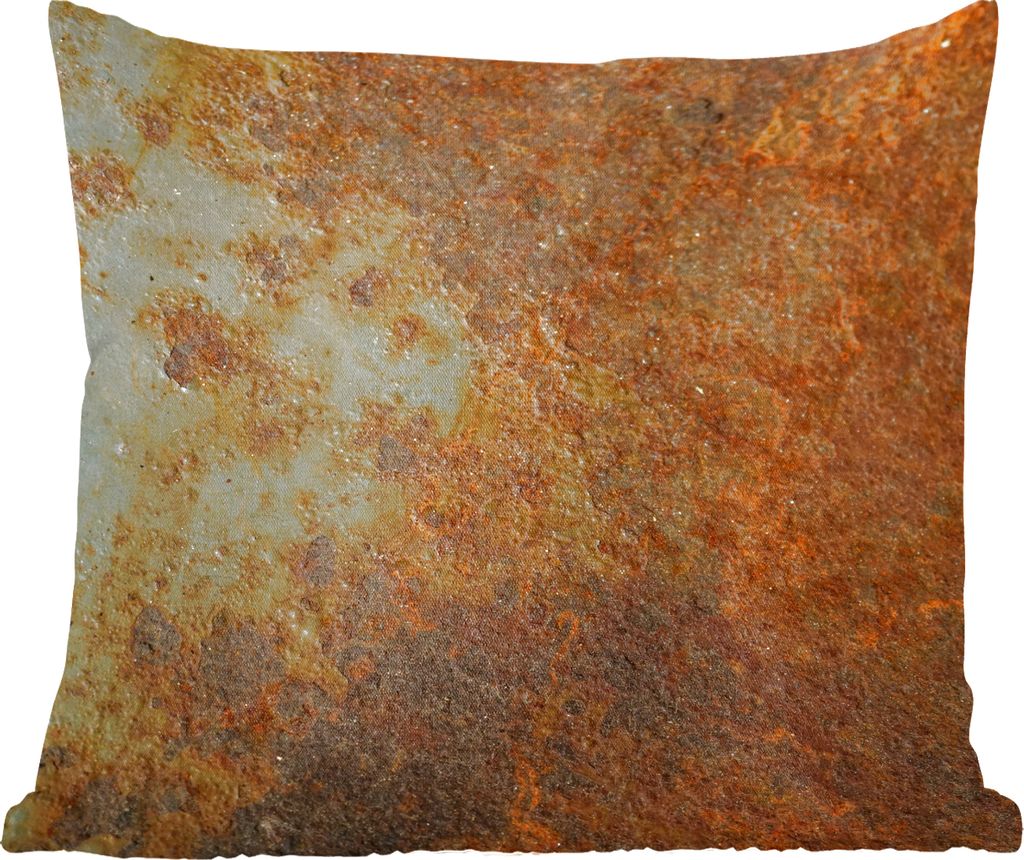 MuchoWow Zierkissen Sofakissen Wohnzimmer Dekokissen 50x50 cm Rost - Wand - Schwarz - Komfort - Sofakissen