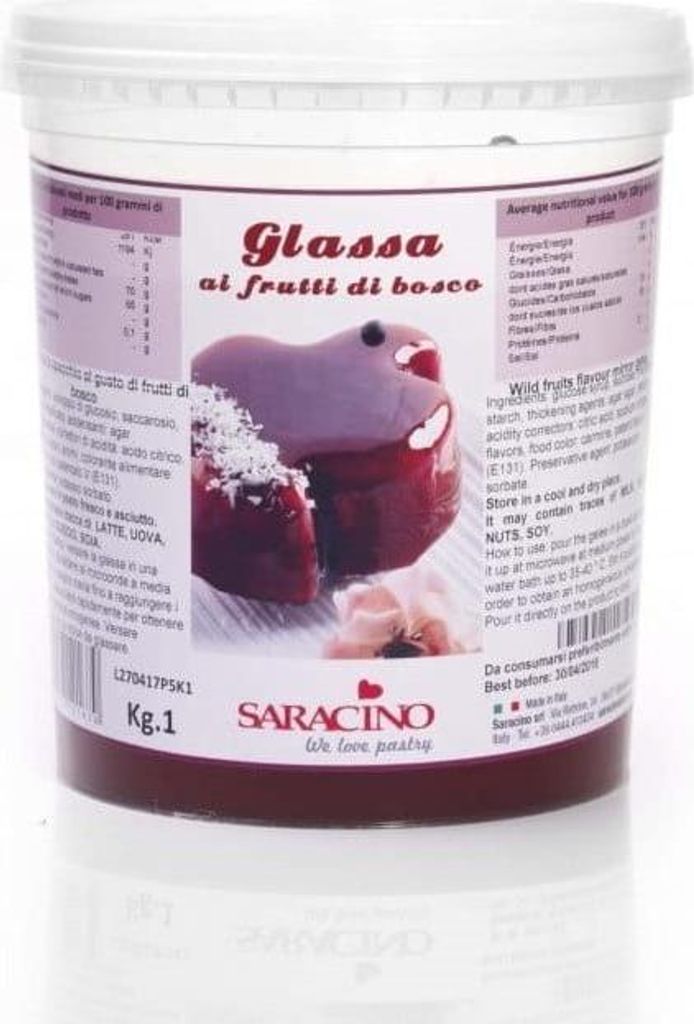 Spiegelglasur Fruchtig 1 kg SARACINO Produktbild 