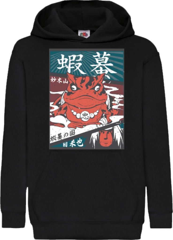 Kinder Kapuzenpullover Naruto Jiraya 03, 12-13 Jahr - 152 / Schwarz