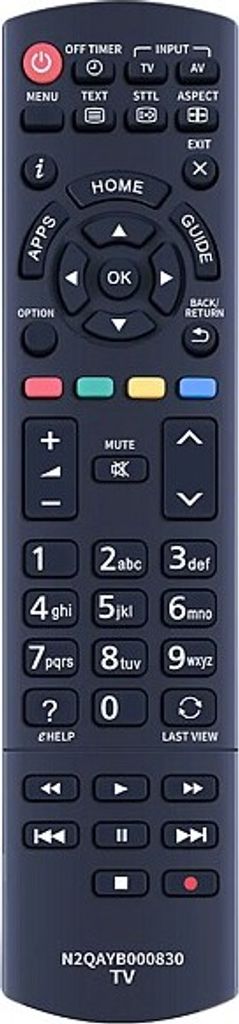 Náhradný diaľkový ovládač pre Panasonic N2QAYB000830 Obrázok produktu 