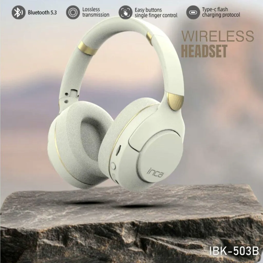 Acquista Inca IBK-503B: Cuffie Bluetooth 5.3 Wireless con Microfono - 2