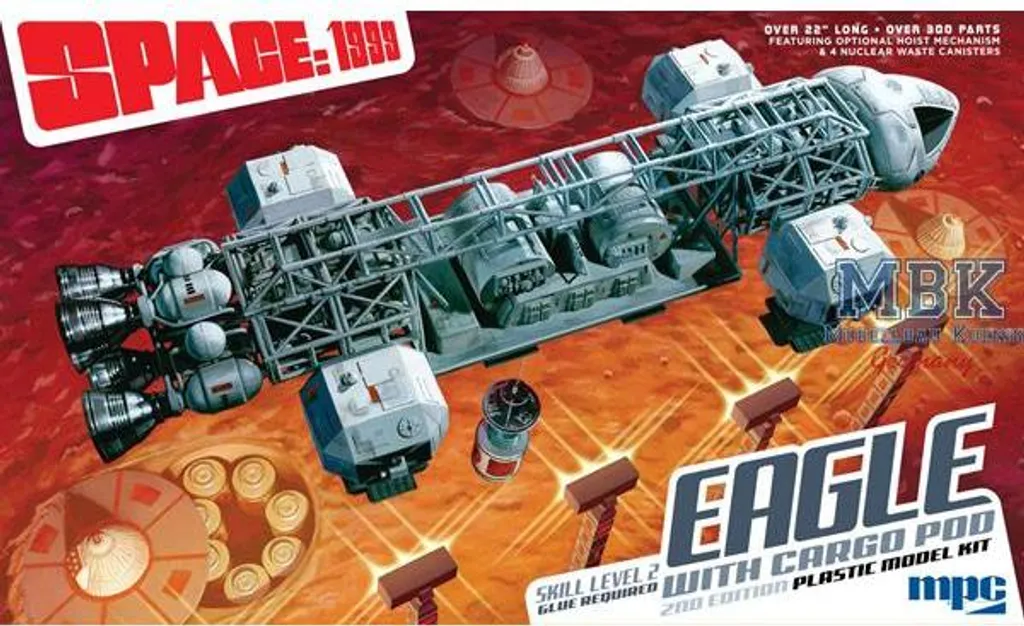 Maquette Eagle Space 1999 pour Diorama Spatial 1/48 MPC990 22 Inch