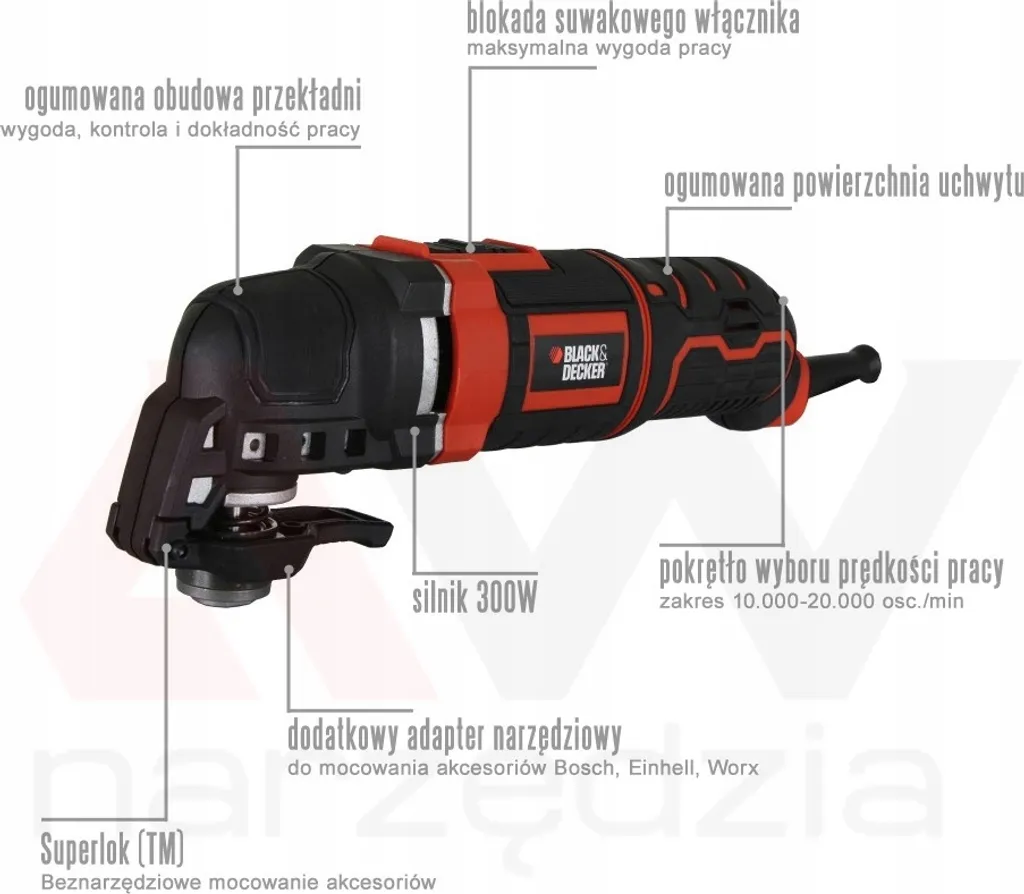 Acquista Black & Decker MT300KA-QS - Multiutensile 300W con Valigetta - 27