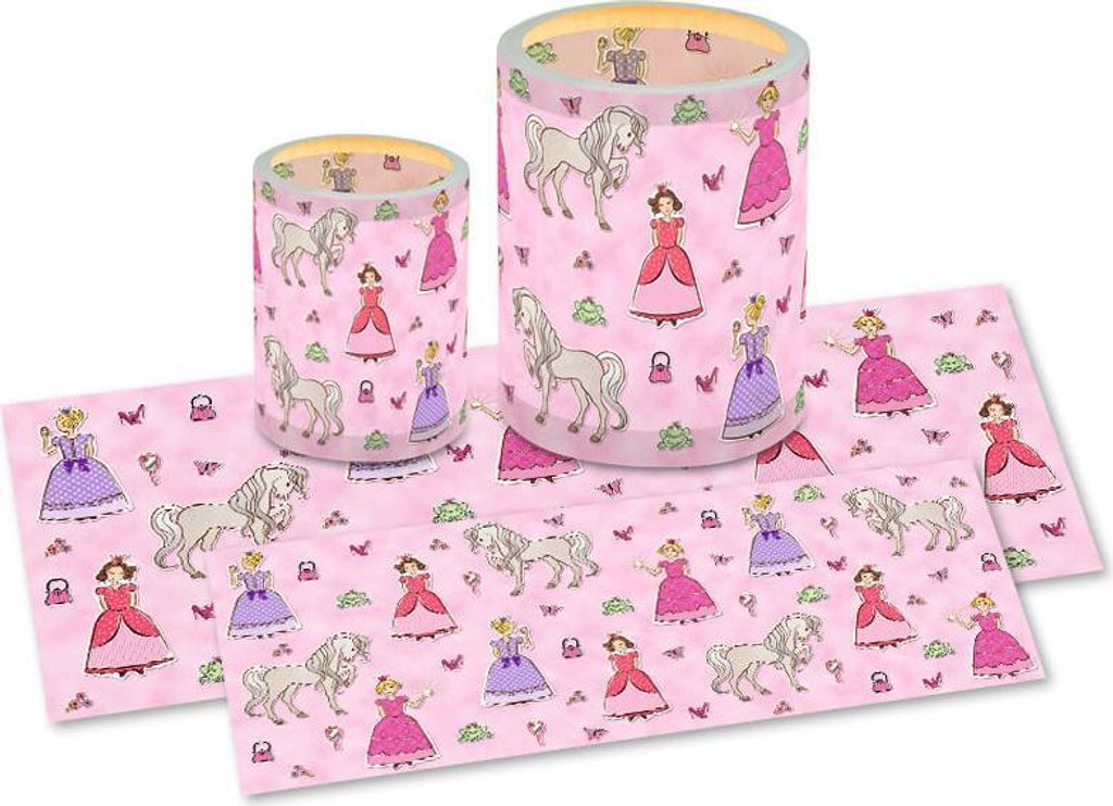 Laternenzuschnitte Prinzessin Transparentpapier 115g/qm 20x50cm VE=25 Blatt