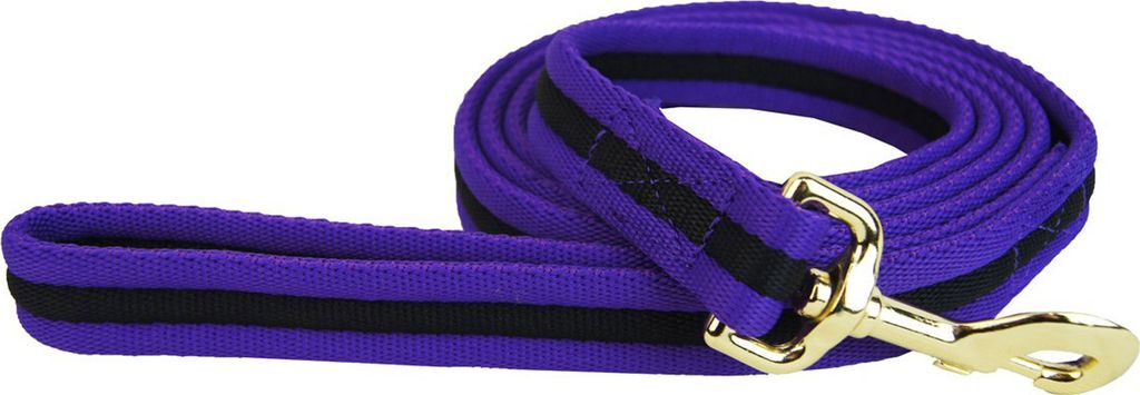 Hy Führstrick aus weichem Gewebeband ohne Kette BZ447 (Einheitsgröße) (Violett/Schwarz)