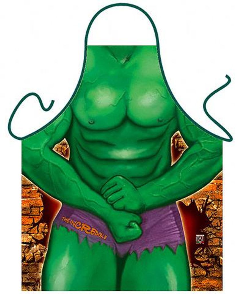Grembiule Incredible Hulk Avengers Verde Immagine del prodotto 