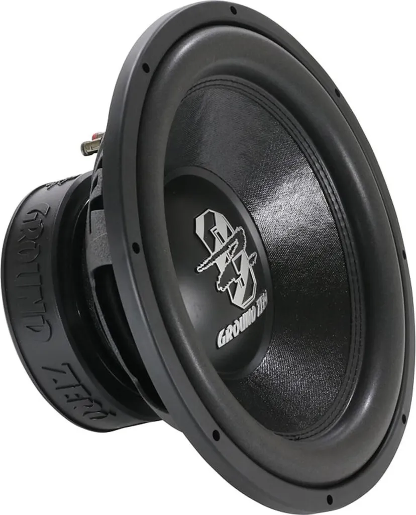 Subwoofer Auto Ground Zero GZRW 38-D2 Basses Puissantes 1000W 38cm D2