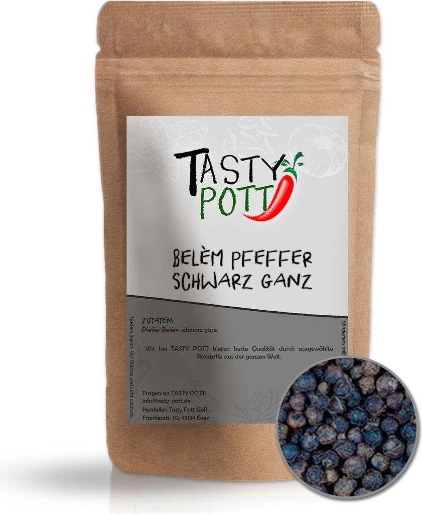 Belem Pfeffer schwarz ganz - Belem-Pfeffer - Beutel 30g von Tasty Pott