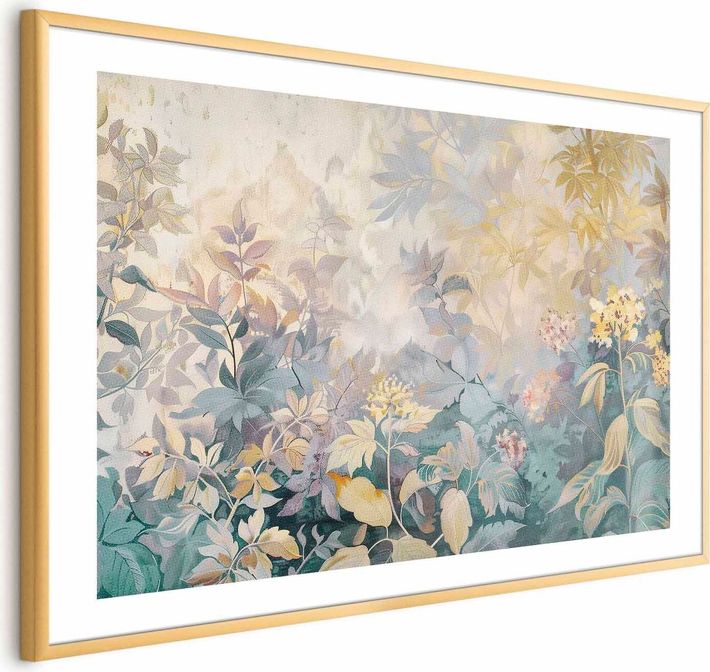 Posterpapier Poster - Tapestry Pattern in Colorful Flowers 42x29.7 cm Blätter b-H-10012-ao-a
