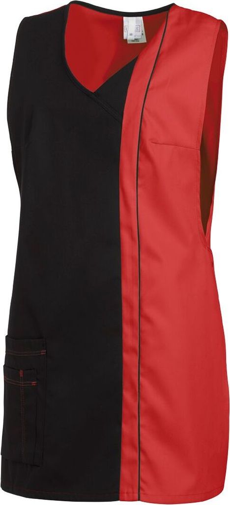 Leiber  Überwurfschürze Farbe schwarz/rot Größe III, Produktbild 