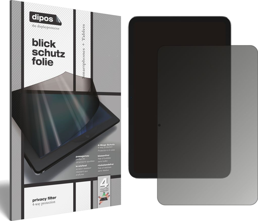 Blickschutzfolie für Nokia T20 matt Schutzfolie Folie Display Schutz dipos