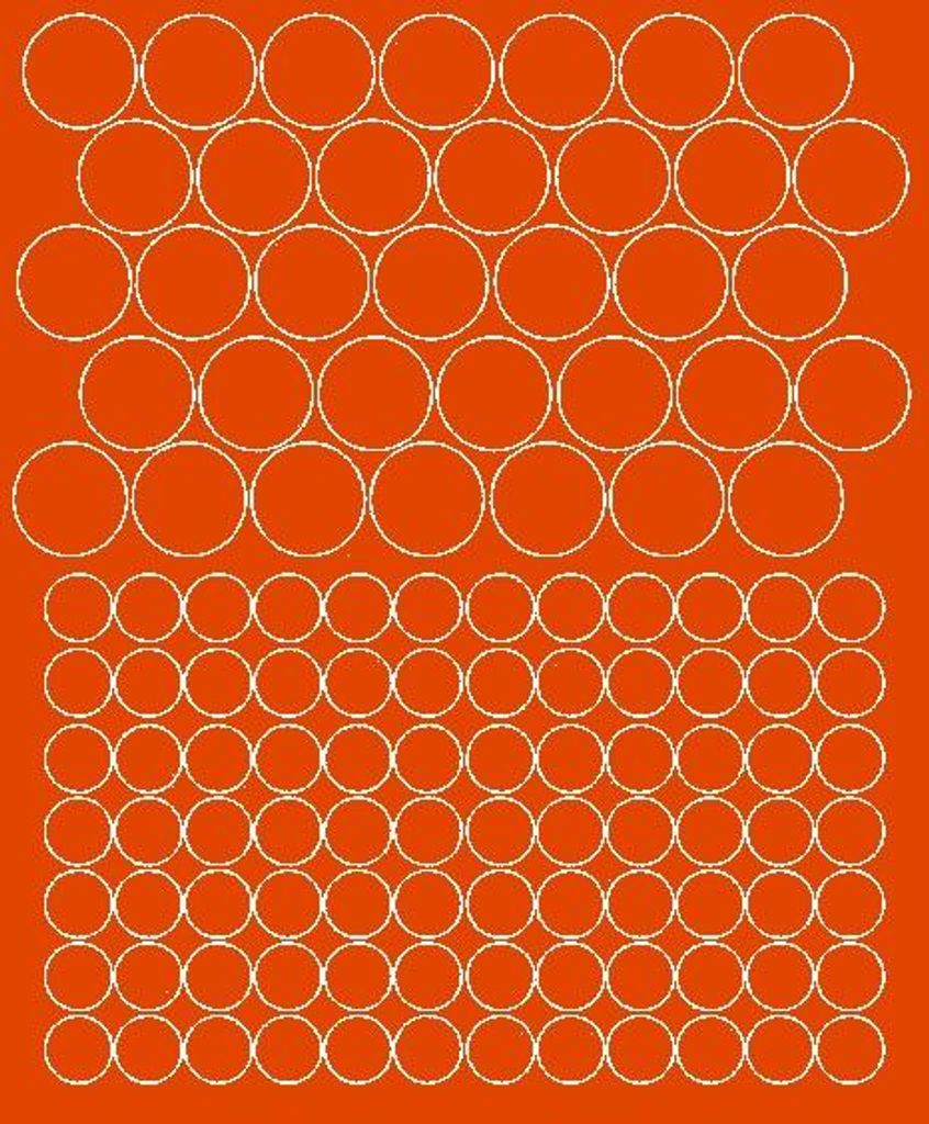 Fahrradhelmaufkleber, Felgenaufkleber, 119 Stück, orange matt