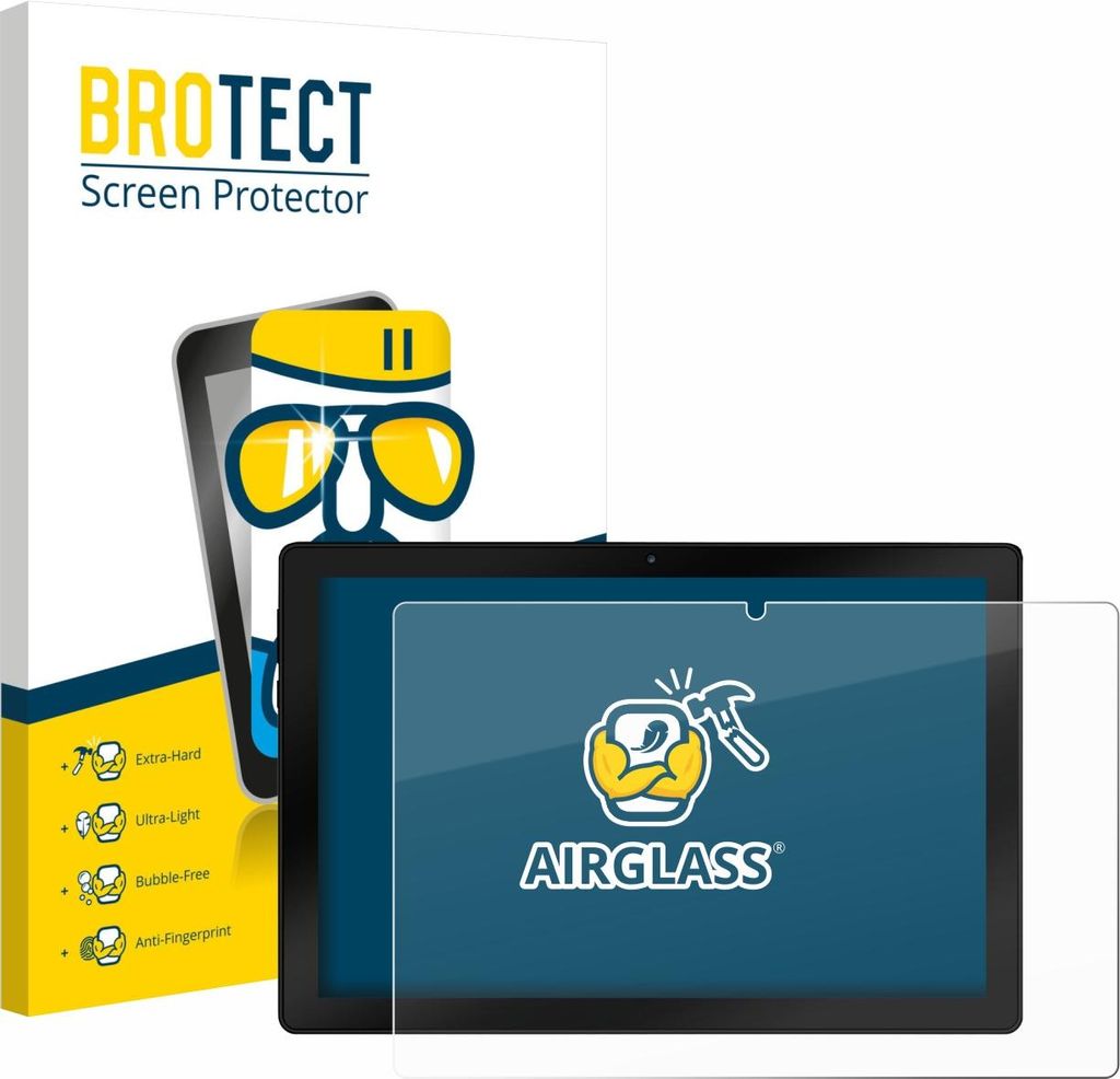 BROTECT Schutzglas für Wqplo WPLA10 Schutzfolie Panzer Folie Glas Display Schutz klar