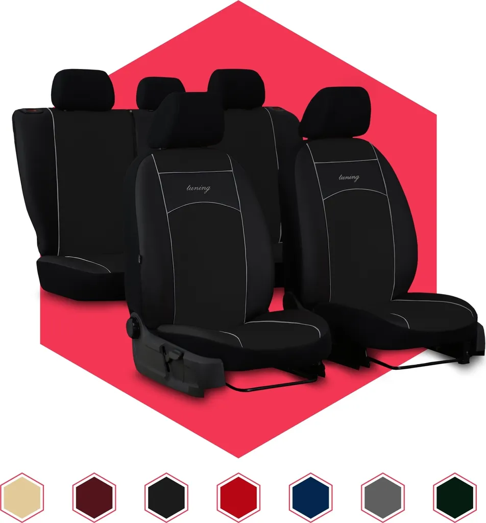 Coprisedili Daewoo Nubira Nero Set - Protezione Usura Universale