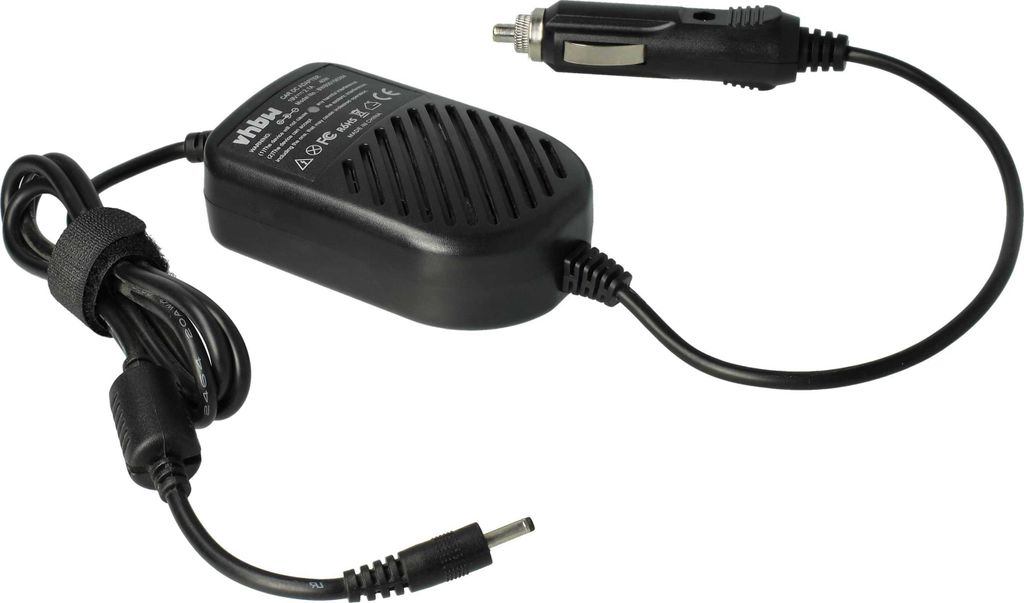 vhbw KFZ-Ladekabel kompatibel mit Asus ZenBook UX32A-DB51-CB, UX32A-DB51, UX31E-XH72, UX31E-XH71, UX31E-XH51 Notebook - 12V Ladegerät Schwarz 2,1 A