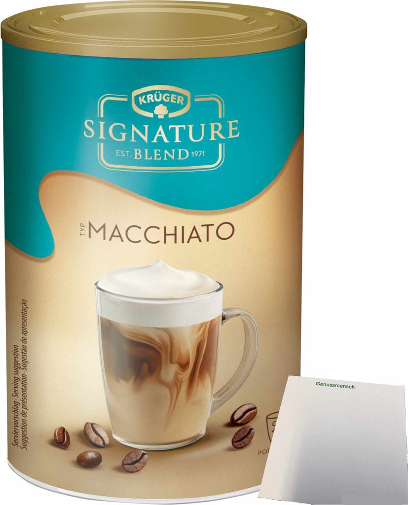 Krüger Signature Blend Macchiato (200g Dose) + usy Block
