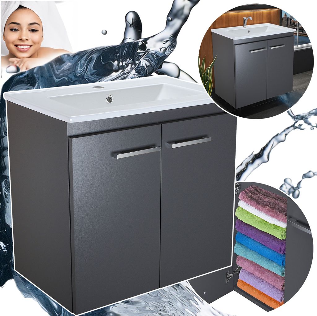 Paplinskimoebel Waschbecken mit Unterschrank Bilbao 60cm Produktbild 6
