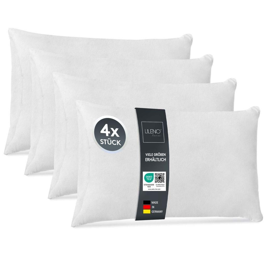 LILENO HOME 4er Set Kissenfüllung 40x60 cm - 40°C Produktbild 